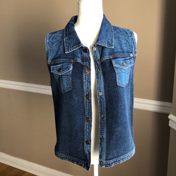 pbj blues denim sweater jacket